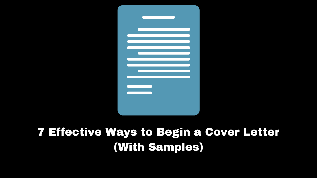 t can be difficult to know where to begin a cover letter. Fortunately, the method for creating an effective cover letter is simple.