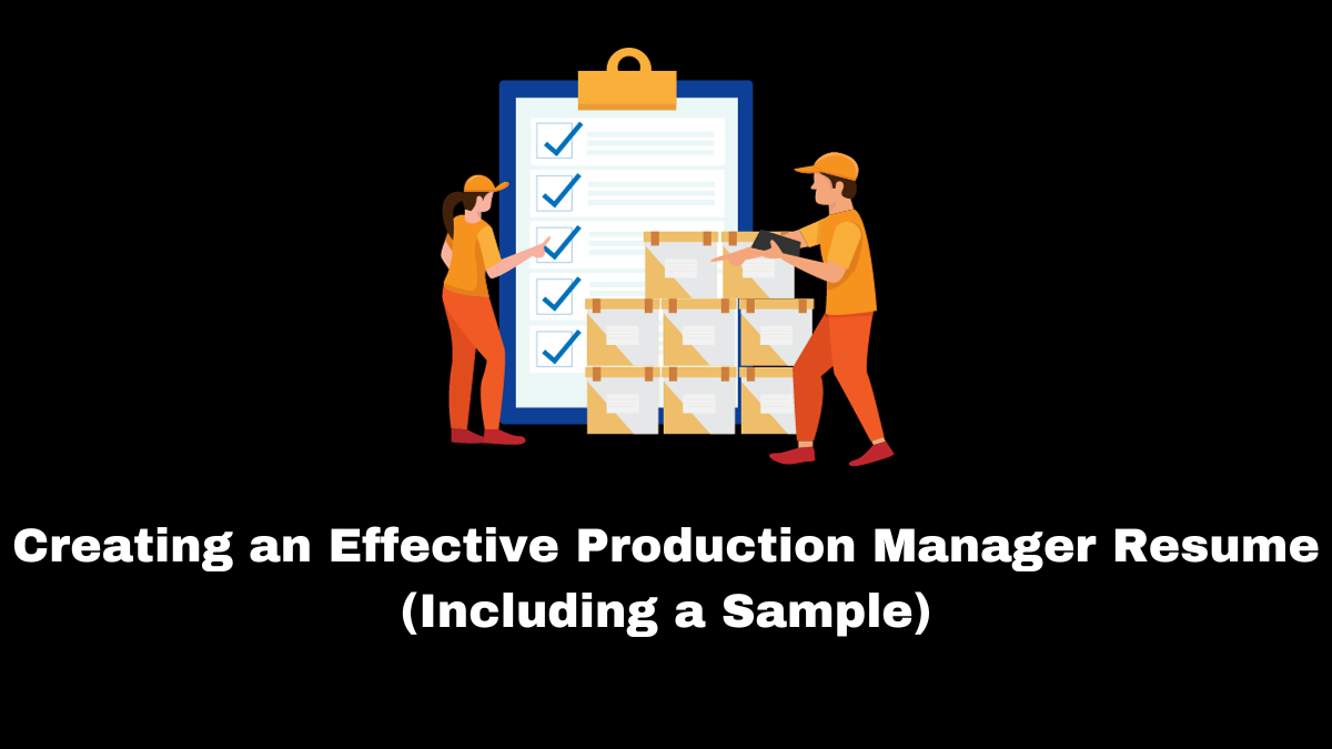An effective and succinct document that highlights your abilities, accomplishments, and work history is a production manager resume.