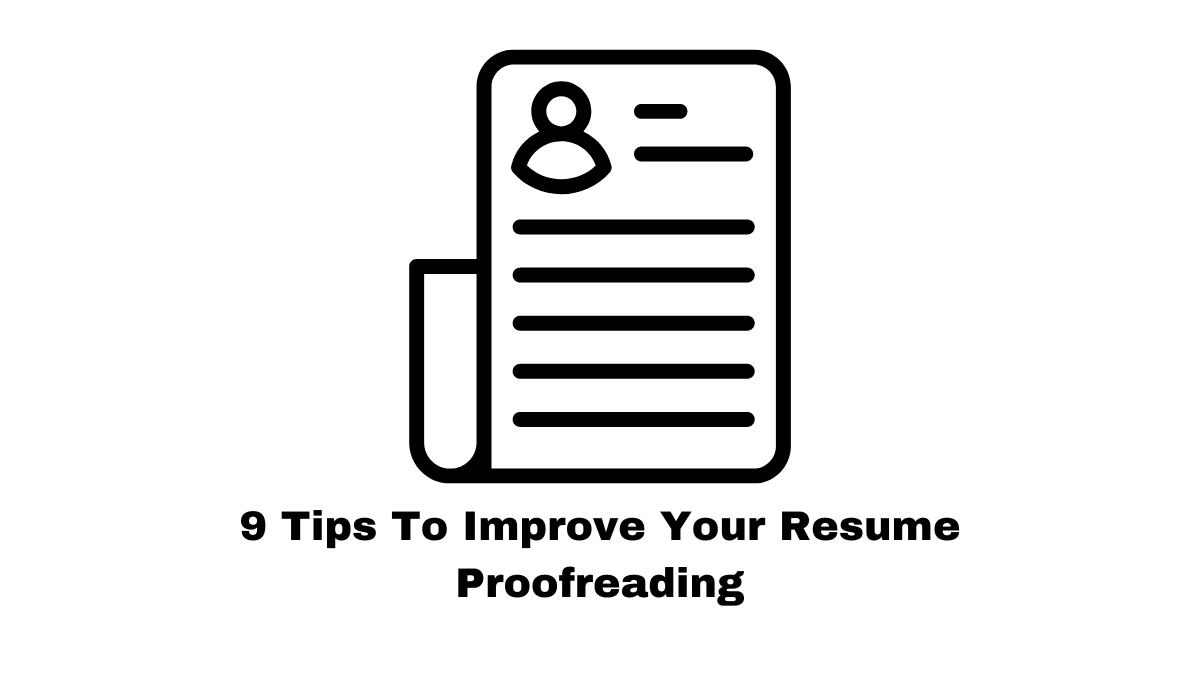 The duration between resume proofreading enables you to step away from what you've been saying and take a "new look" at your resume.