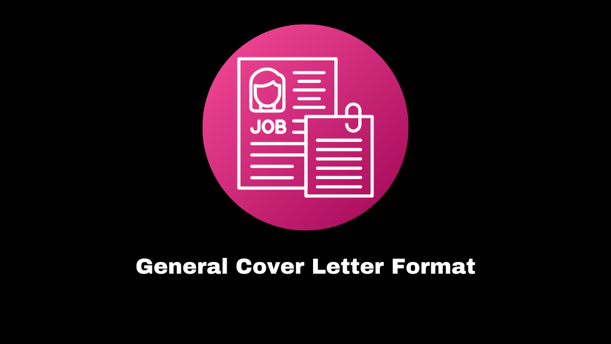 Along with your CV, a general cover letter is frequently requested when applying for a new job.